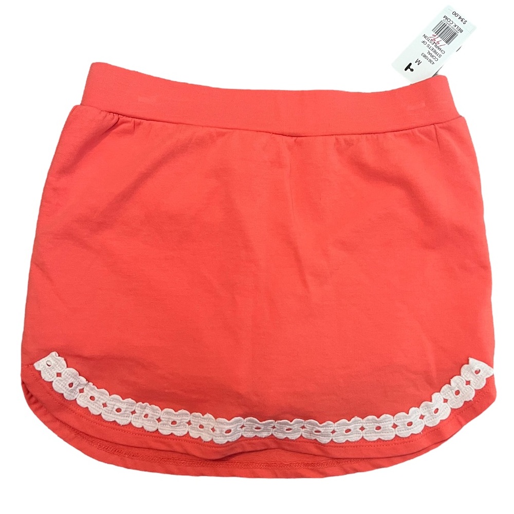 NWT Crown & Ivy Girls Skort | Coral | Size Medium